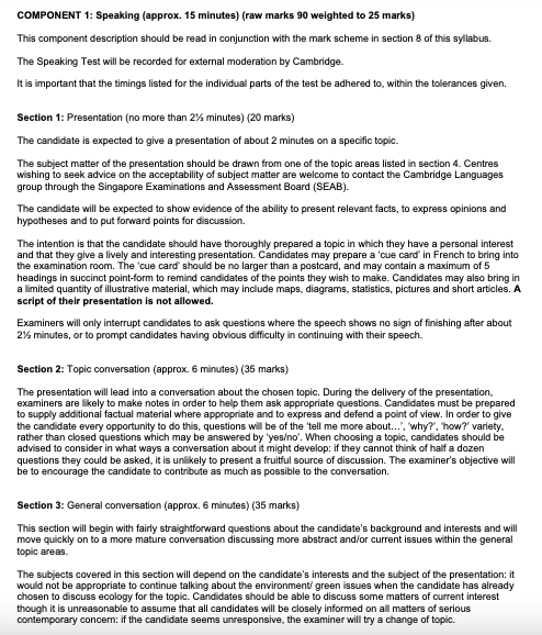 gce-a-level-french-8831-speaking