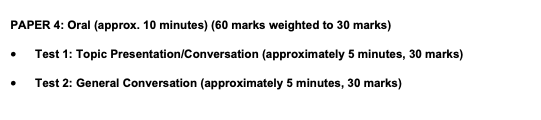 gce o level french singapore syllabus 3917 paper 4